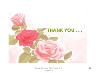 74Shock Seminar: By Firomsa D &
G/Tsadik E
 