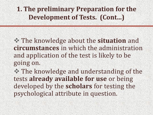 2. development of psychological tests s.lakshmanan psychologist | PPT