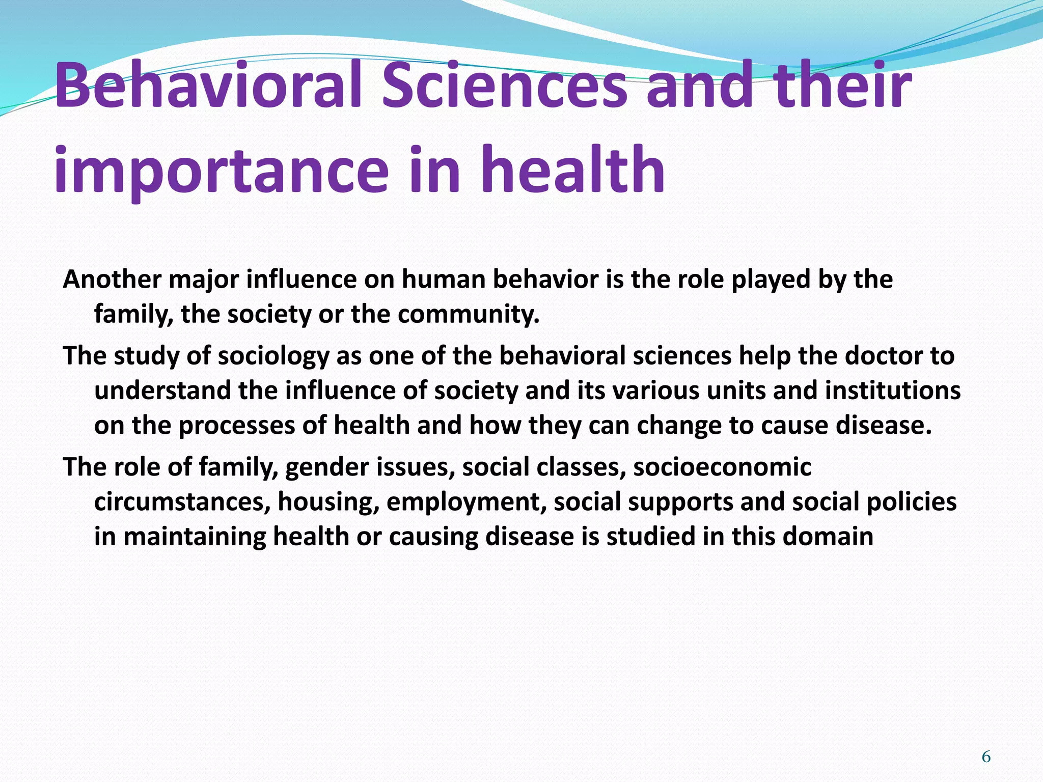 1. introduction to behavioral sciences | PPTX | Diseases and Conditions ...