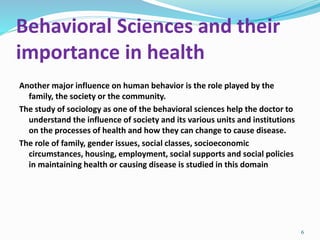 importance of behavioural science in nursing