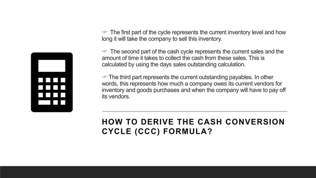 Cash Conversion Cycle Ccc Pptx