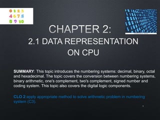 Understand data representation on CPU 1 | PPT
