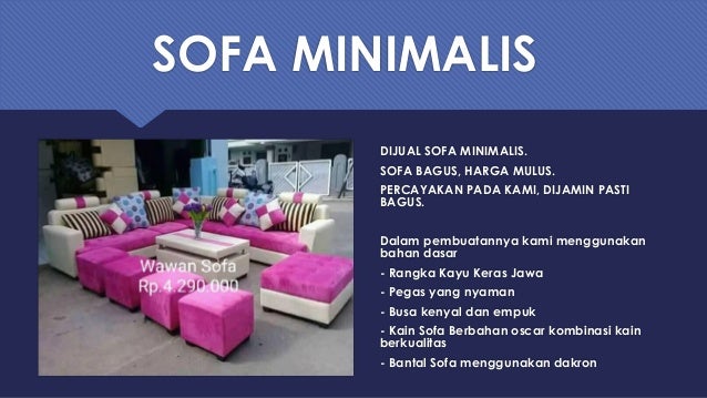 Jual Sofa Tamu Minimalis Modern Harga  Dan  Gambar  Sofa 