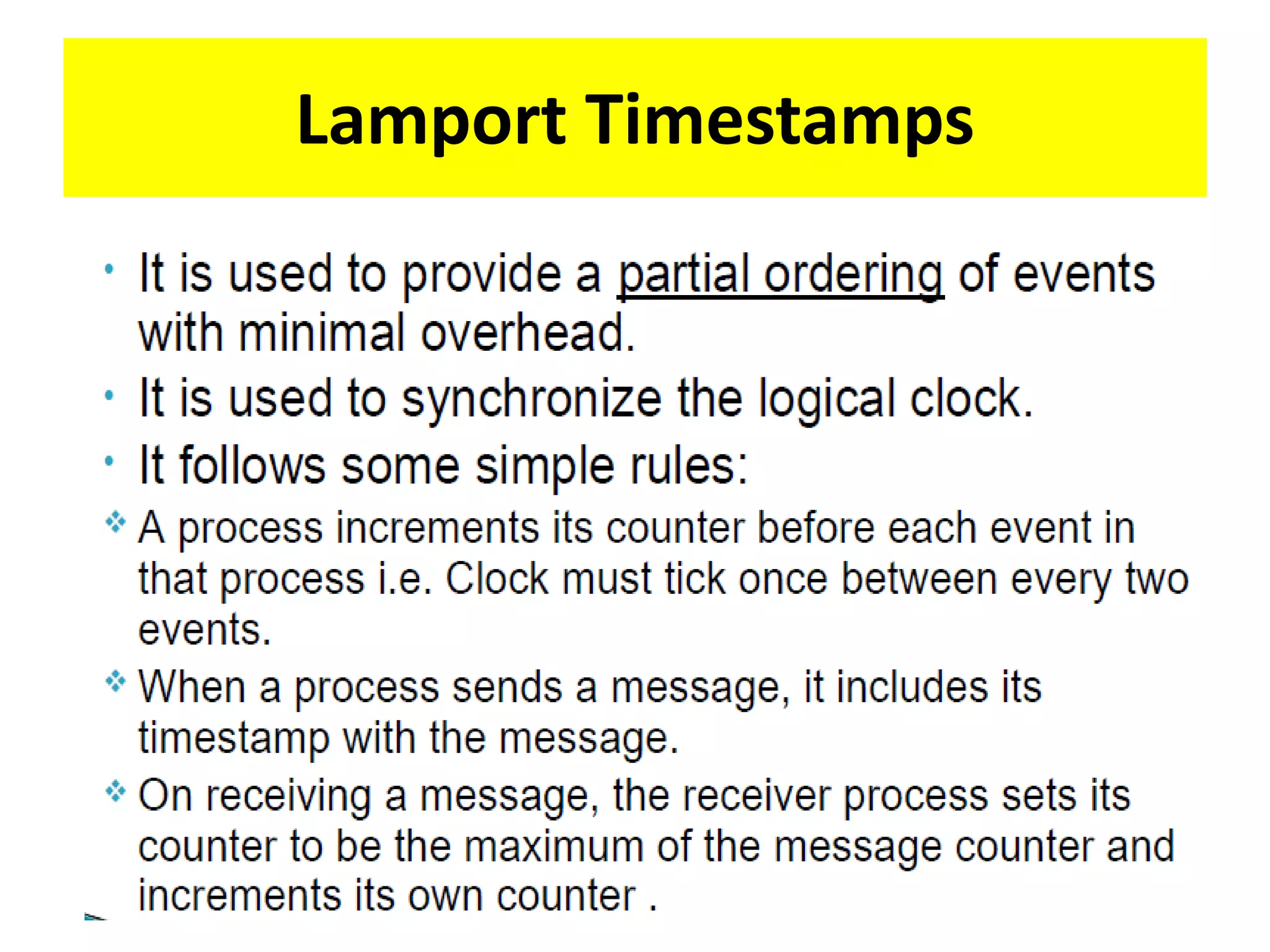Lamport Timestamps
 