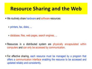 Resource Sharing and the Web
 