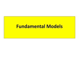 Fundamental Models
 