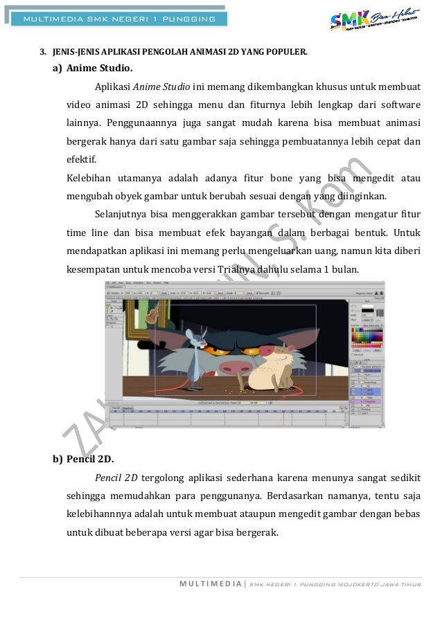  Animasi  2D  dan 3D menerapkan teknik  pembuatan  gambar 