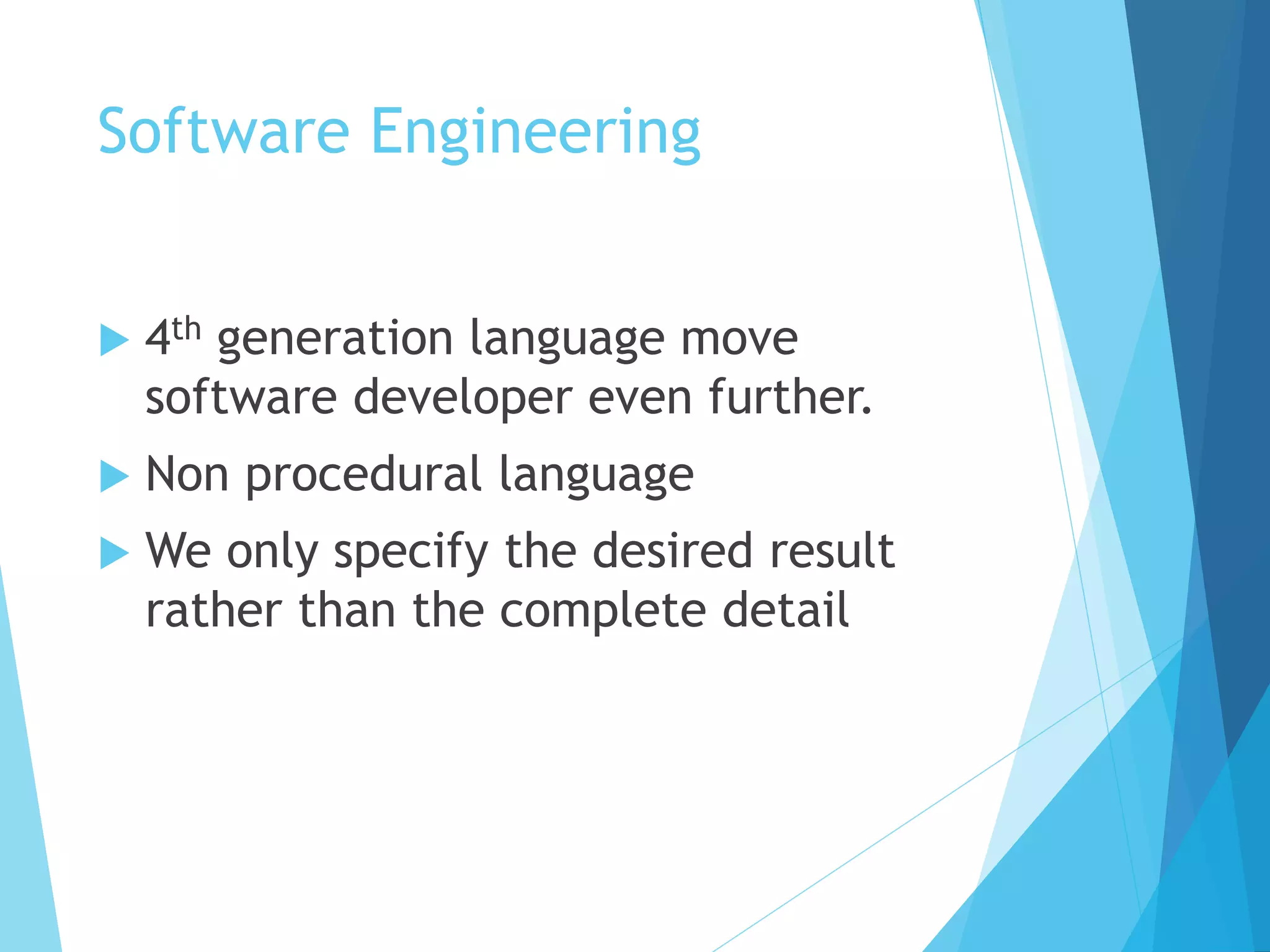 software characteristics | PPT | Programming Languages | Computing
