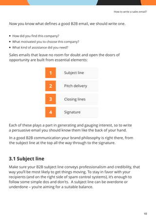 How to Write B2B Sales Email | PDF