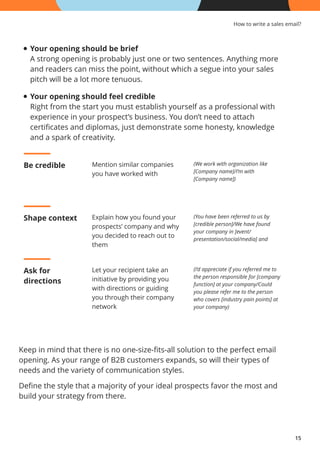 How to Write B2B Sales Email | PDF
