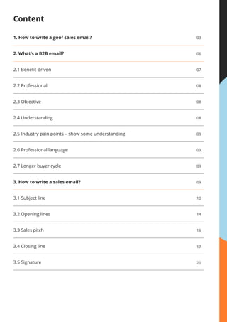How to Write B2B Sales Email | PDF
