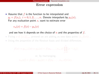 2. polynomial interpolation | PDF