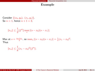 2. polynomial interpolation | PDF