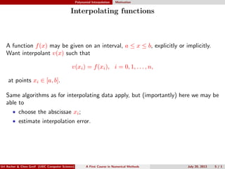 2. polynomial interpolation | PDF