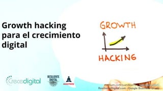 medium.com/JuanAbarca | JuanAbarcaWeb
ResilienteDigital.com - Google Business Group
Growth hacking
para el crecimiento
digital
 