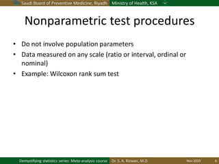 A introduction to non-parametric tests