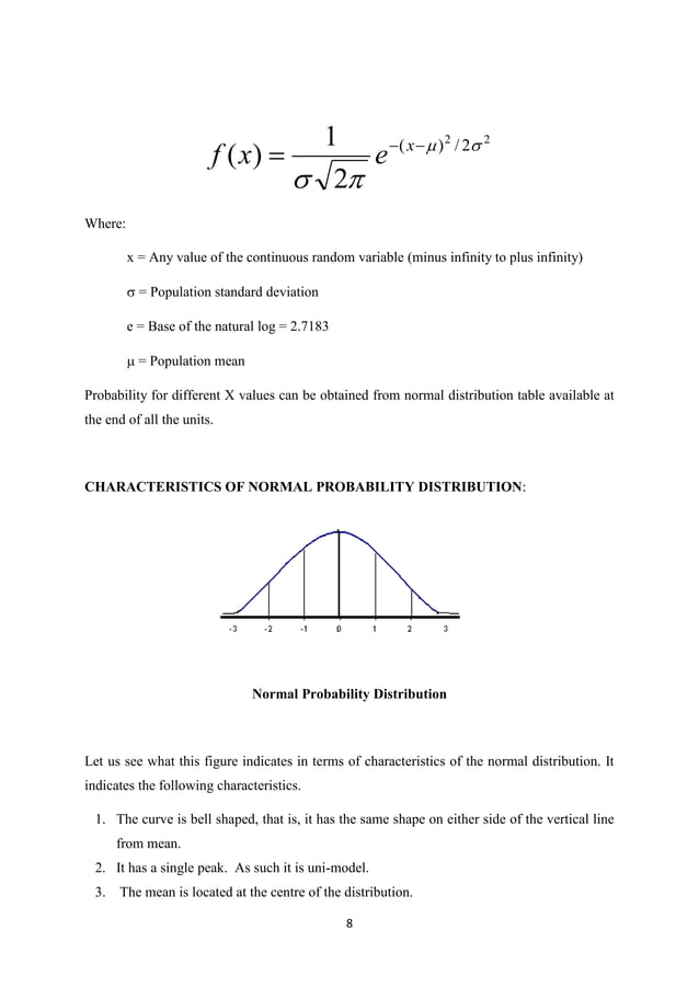 Different types of distributions