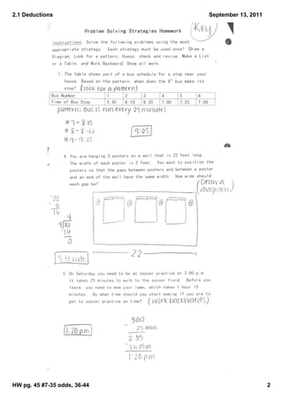 2.1 deductions notes | PDF