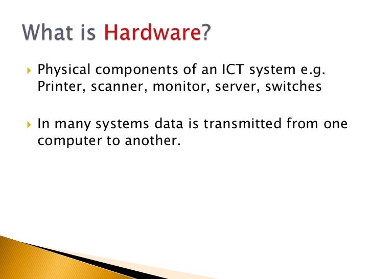 2.1 ict systems and components