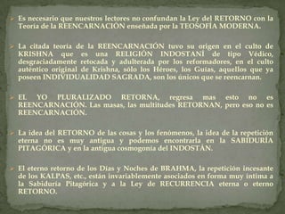 Un hombre nació, vivió sesenta y cinco años y murió. ¿Pero dónde se encontraba antes de 1900 y dónde podrá estar después de 1965? La ciencia oficial nada sabe sobre todo esto. Esta es la formulación general de todas las cuestiones sobre la vida y la muerte.