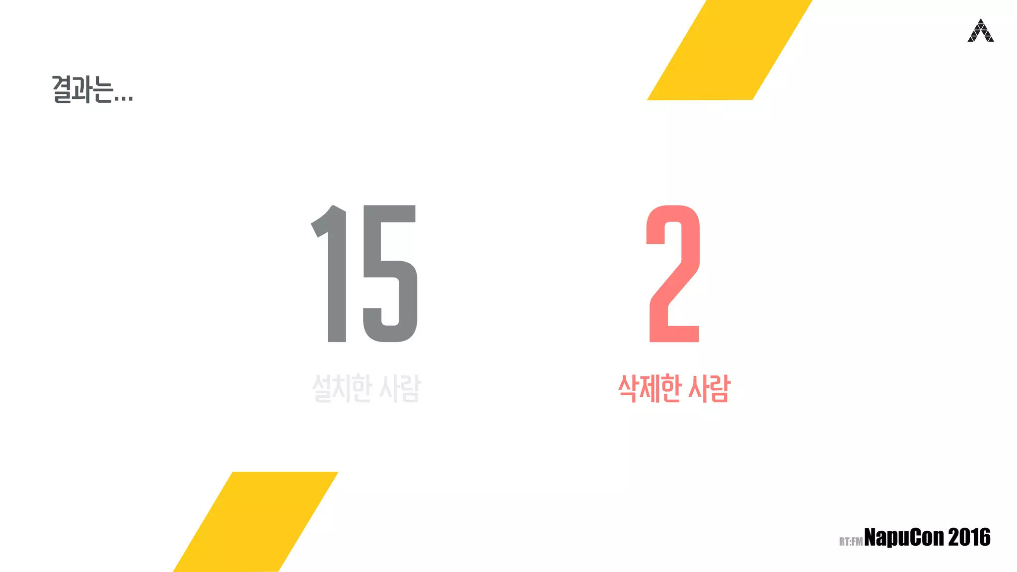 결과는…
15 2설치한 사람 삭제한 사람
 