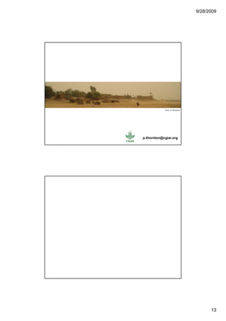 Four degrees and beyond: What might this mean for agriculture in sub-Saharan Africa?