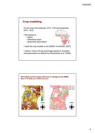 Four degrees and beyond: What might this mean for agriculture in sub-Saharan Africa?