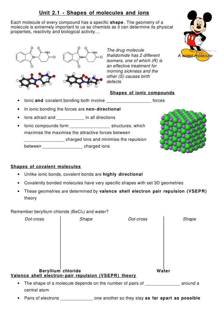 2 1 Vsepr Notes