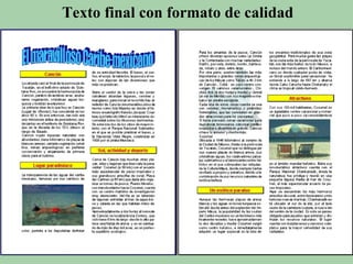 Texto final con formato de calidad 