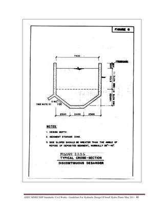 AHEC/MNRE/SHP Standards/ Civil Works - Guidelines For Hydraulic Design Of Small Hydro Plants /May 2011  46 
 