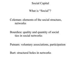 Nan Lin - Social Capital and Its Implications for Development | PDF