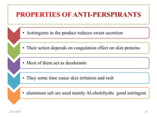Astringent Rash 2.2 cosmetics | PPTX