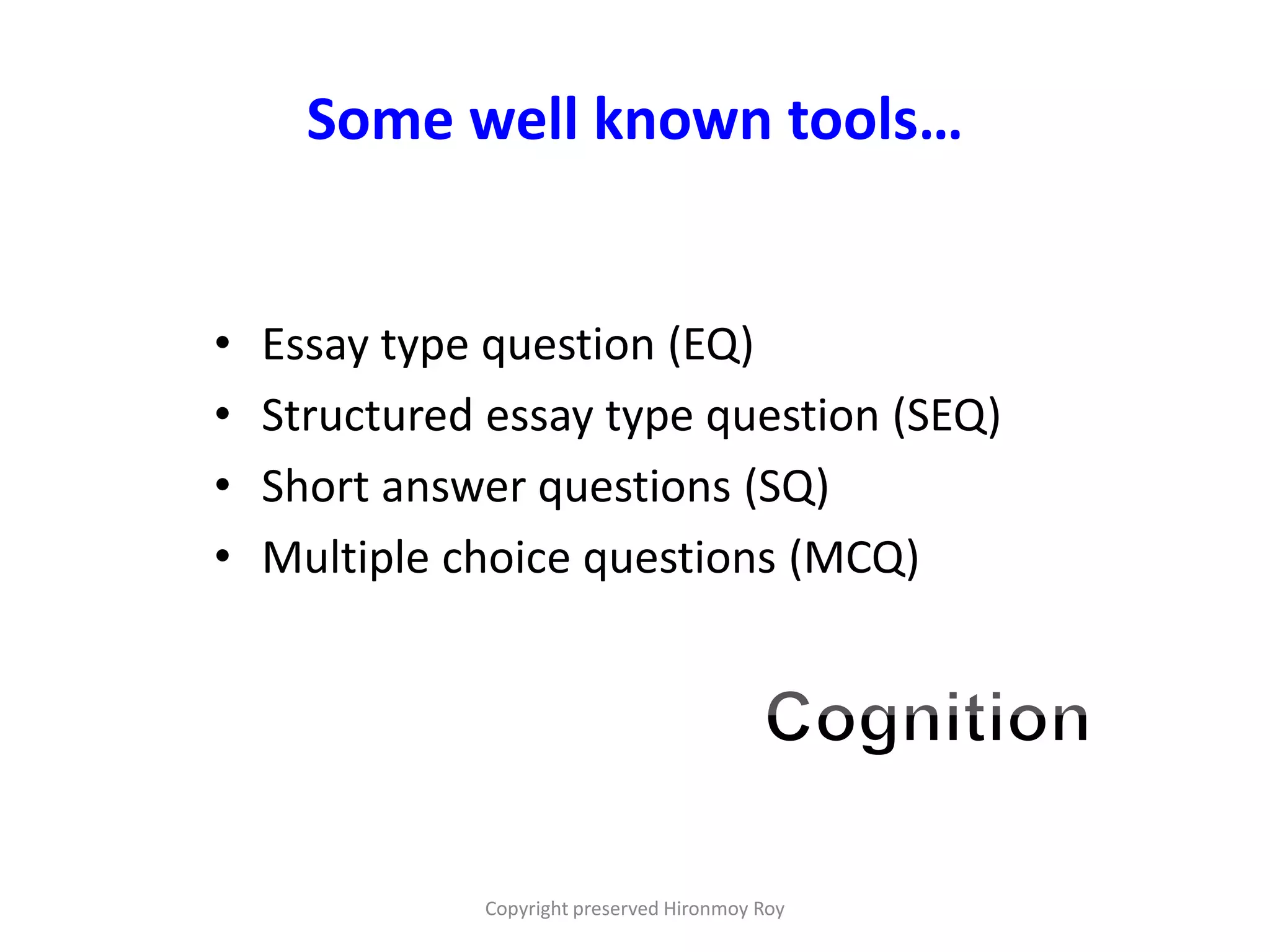 choosing right assessment method+ assessment of clinical skill ...