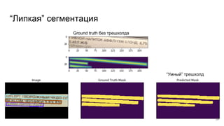 “Липкая” сегментация
Ground truth без трешхолда
“Умный” трешхолд
39
 