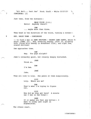 Supernatural 2.21 All Hell Breaks Loose: Part One Script