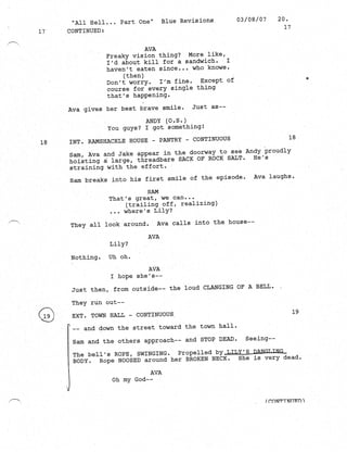Supernatural 2.21 All Hell Breaks Loose: Part One Script