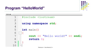 2. CodeBlocks & C++ | PPT