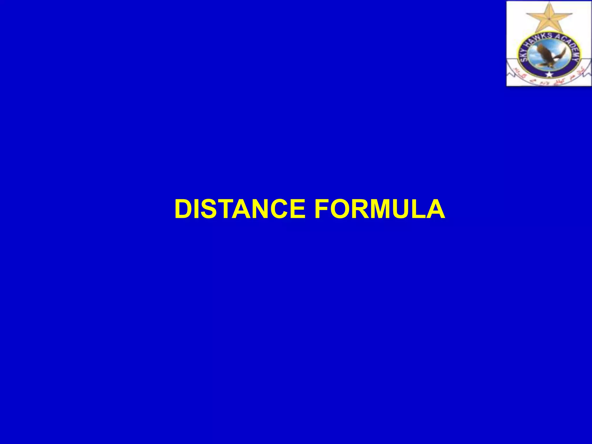 DISTANCE FORMULA | PPT