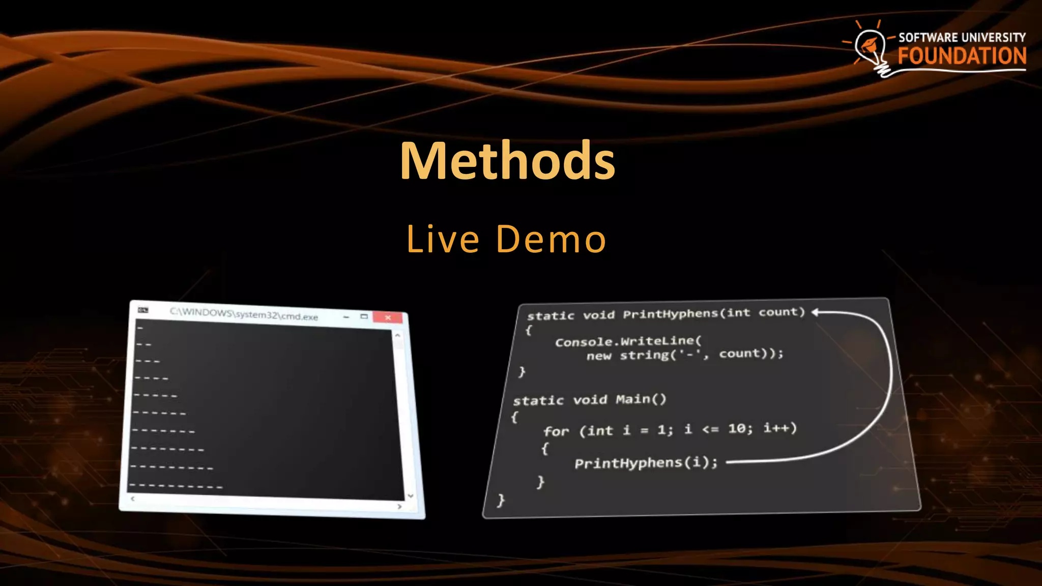 Methods
Live Demo
 