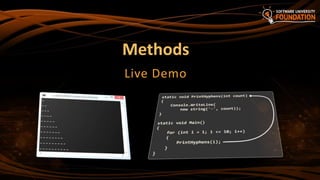 Methods
Live Demo
 