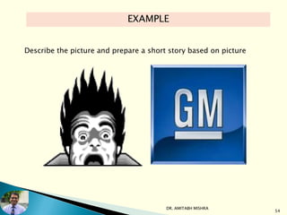 DR. AMITABH MISHRA
54
Describe the picture and prepare a short story based on picture
EXAMPLE
 