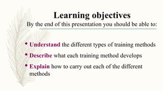 Training methods | PPTX