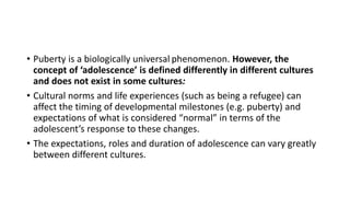 2.5 concept of adolescence - THOP | PPTX