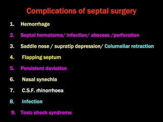 2. conditions of the nasal septum | PPT