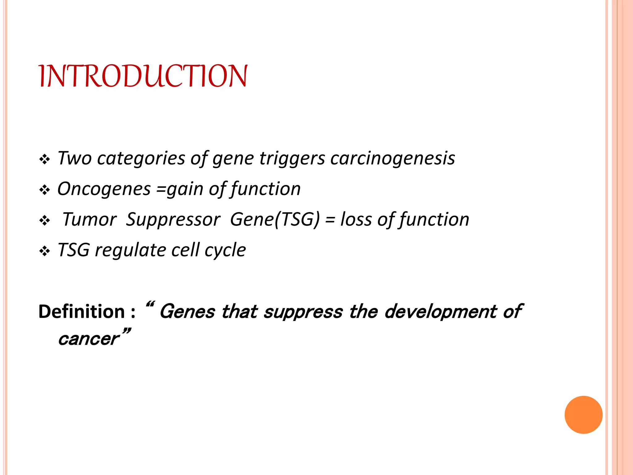 tumor suppressor gene, prb, p53 | PPT