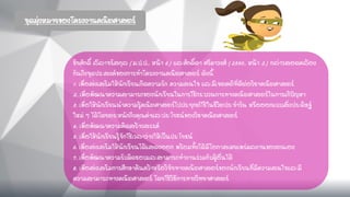 จุดมุ่งหมายของโครงงานคณิตศาสตร์
ชัยศักดิ์ ลีลาจรัสกุล (ม.ป.ป., หน้า 6) และศักดิ์ดา ศรีผาวงศ์ (2550, หน้า 2) กล่าวสอดคล้อง
กันถึงจุดประสงค์ของการทาโครงงานคณิตศาสตร์ ดังนี้
1. เพื่อส่งเสริมให้นักเรียนเกิดความรัก ความสนใจ และมีเจตคติที่ดีต่อวิชาคณิตศาสตร์
2. เพื่อพัฒนาความสามารถของนักเรียนในการใช้กระบวนการทางคณิตศาสตร์ในการแก้ปัญหา
3. เพื่อให้นักเรียนนาความรู้คณิตศาสตร์ไปประยุกต์ใช้ในชีวิตประจาวัน หรือออกแบบสิ่งประดิษฐ์
ใหม่ ๆ ได้โดยตระหนักถึงคุณค่าและประโยชน์ของวิชาคณิตศาสตร์
4. เพื่อพัฒนาความคิดสร้างสรรค์
5. เพื่อให้นักเรียนรู้จักใช้เวลาว่างให้เป็นประโยชน์
6. เพื่อส่งเสริมให้นักเรียนได้แสดงออก พร้อมทั้งได้มีโอกาสเผยแพร่ผลงานของตนเอง
7. เพื่อพัฒนาความรับผิดชอบและสามารถทางานร่วมกับผู้อื่นได้
8. เพื่อส่งเสริมการศึกษาค้นคว้าหรือวิจัยทางคณิตศาสตร์ของนักเรียนที่มีความสนใจและมี
ความสามารถทางคณิตศาสตร์ โดยใช้วิธีการทางวิทยาศาสตร์
 