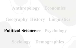 DISS - Introducing the Disciplines within the Social Sciences | PPT