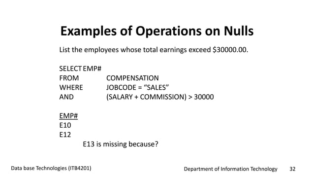SQL logical operators | PPTX