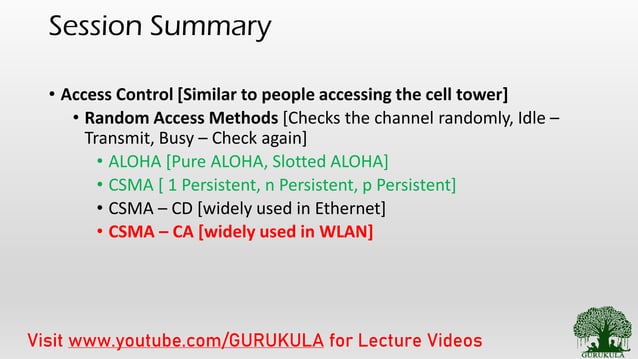 2.3a access control random access methods - part 2 - csma cd | PPT