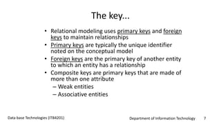 Relational database design | PPTX